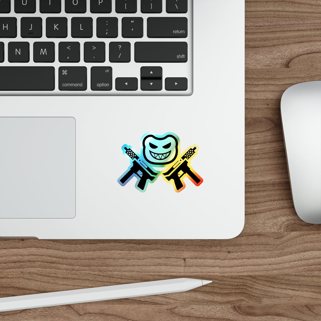 "Modern Logo" Holographic Sticker
