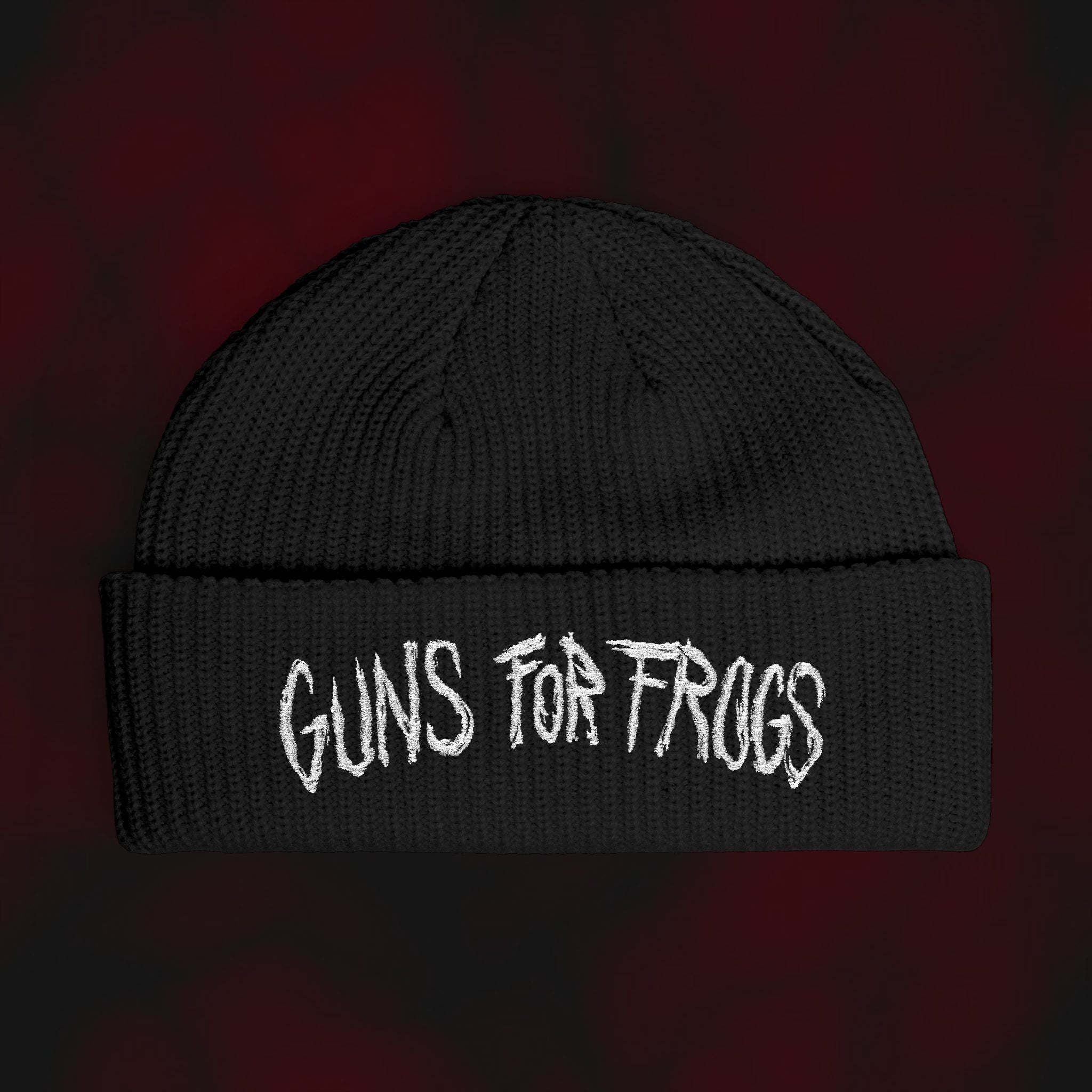 "GUNS FOR FROGS" Cuff Beanie