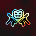 "Modern Logo" Holographic Sticker