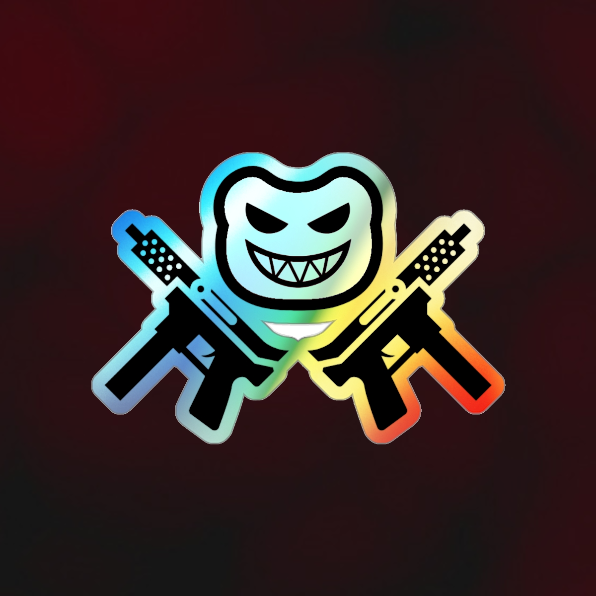 "Modern Logo" Holographic Sticker