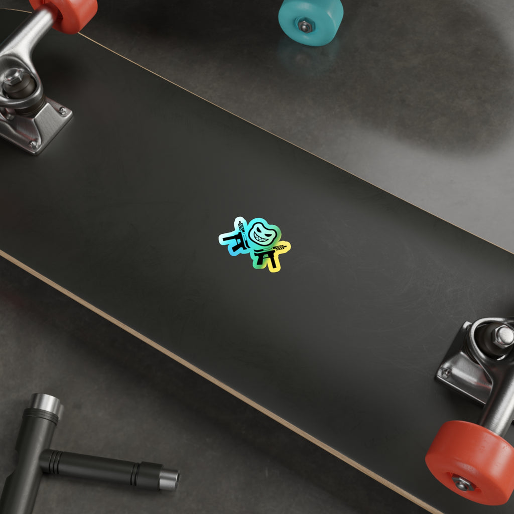 "Modern Logo" Holographic Sticker