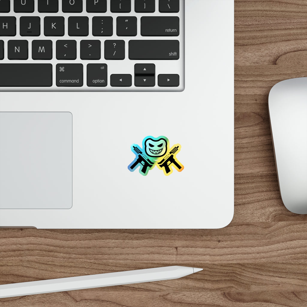 "Modern Logo" Holographic Sticker