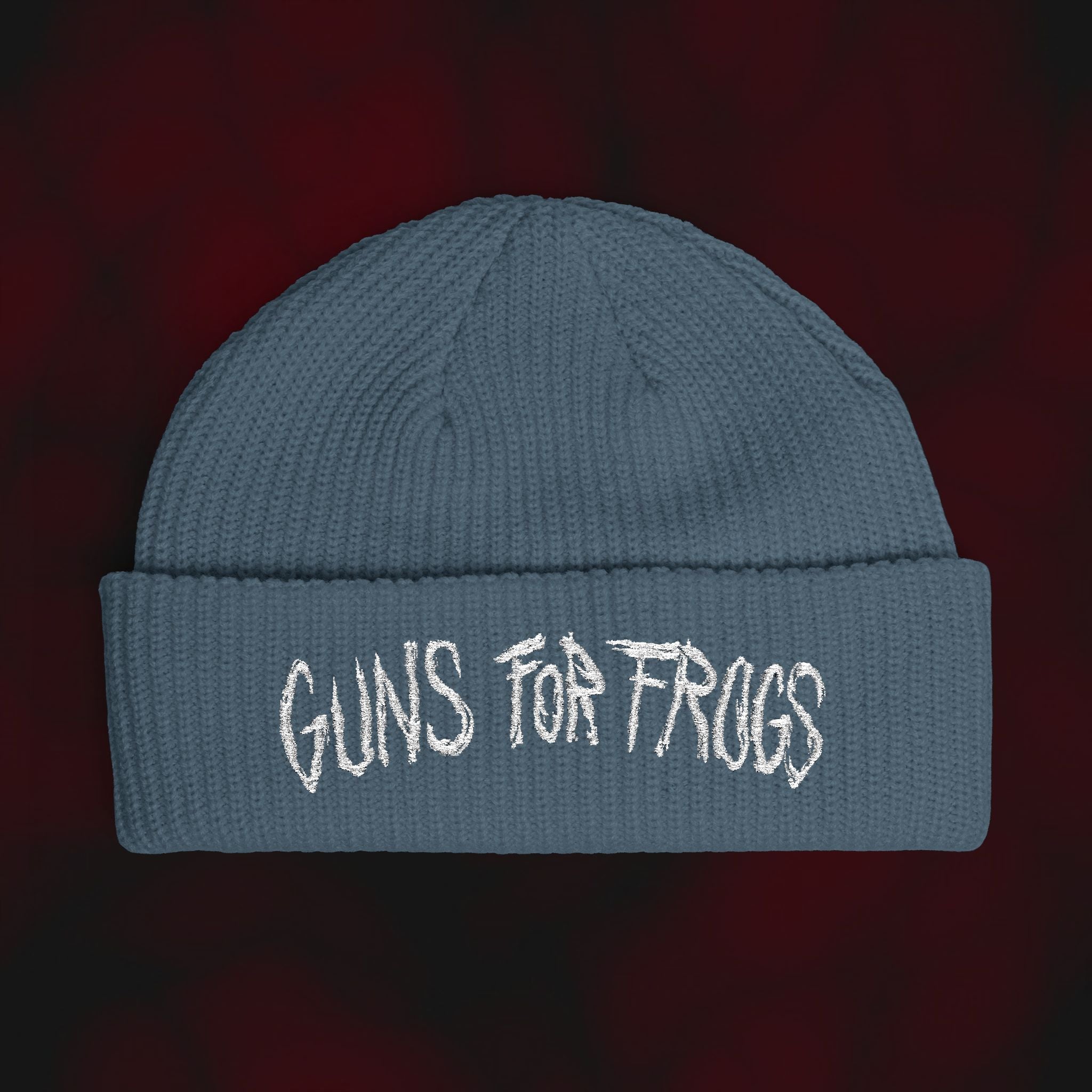 "GUNS FOR FROGS" Cuff Beanie